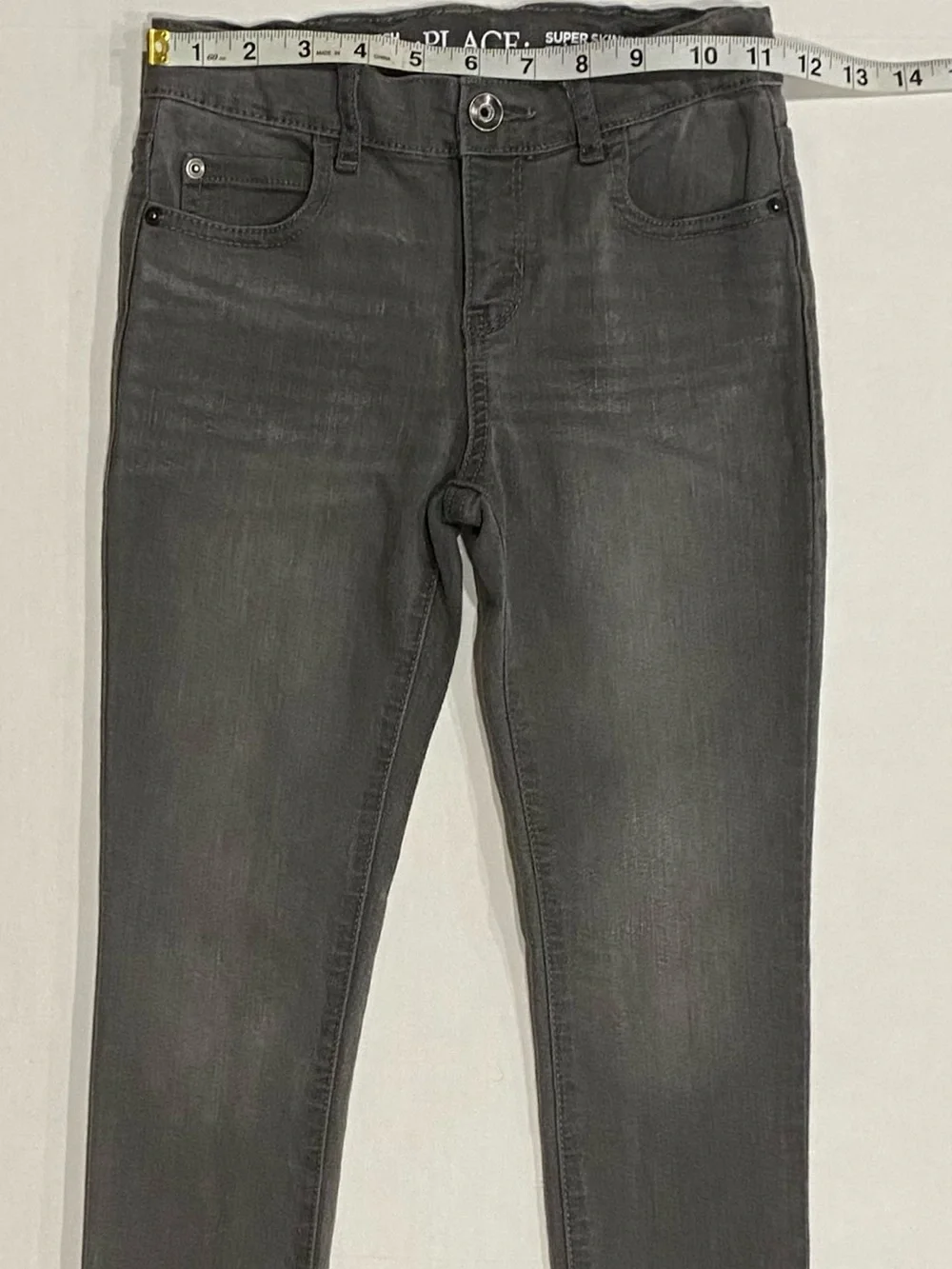 The Children’s Place Boys Gray Super Skinny Stretch Jeans Size 7